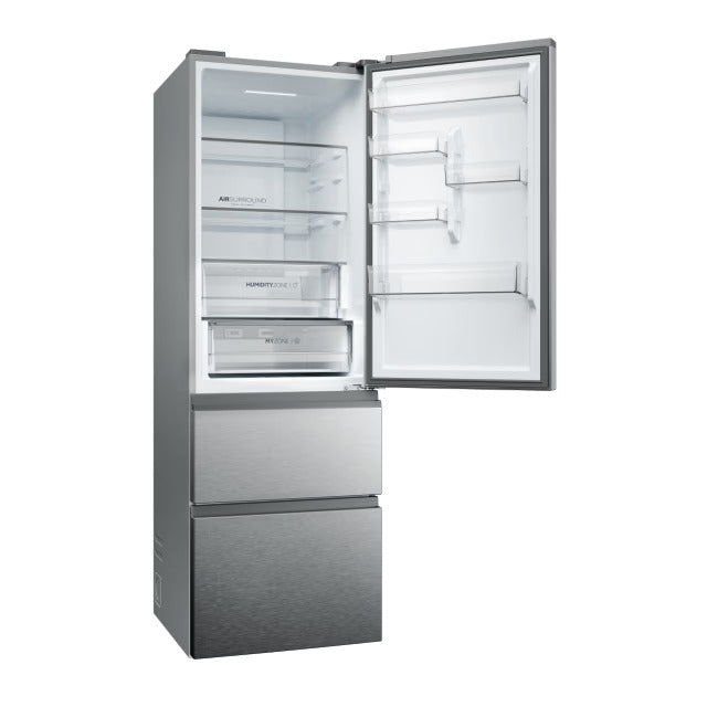 Haier Fridge Freezer Stainless Steel HTW5618ENMG(UK)