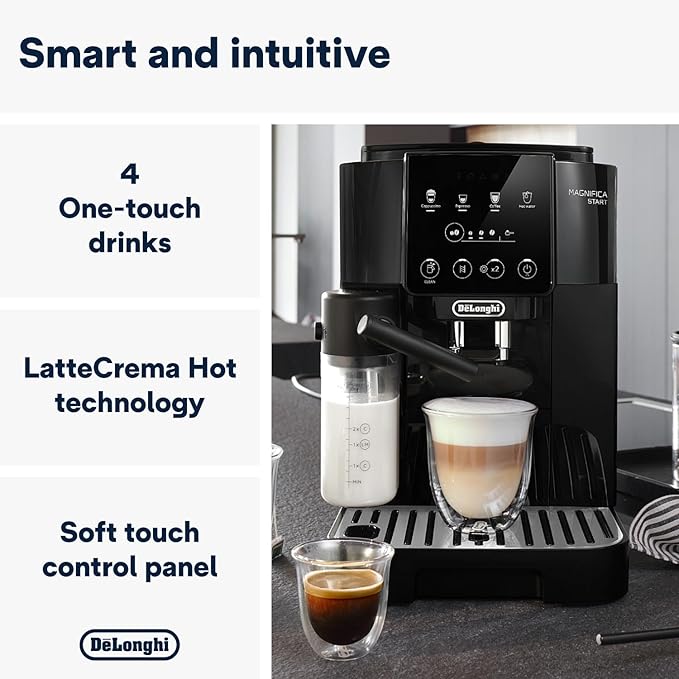 DeLonghi Magnifica Start Fully Automatic Bean to Cup Coffee Machine ECAM220.60.B