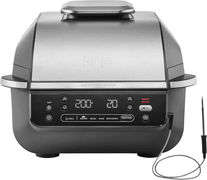 Ninja 5-in-1 5.7L Grill & Air Fryer - Black & Silver | EG351UK