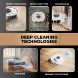Shark PowerDetect NeverTouch Pro 2-in-1 Robot Vacuum Cleaner - White | RV2800ZEUKWH