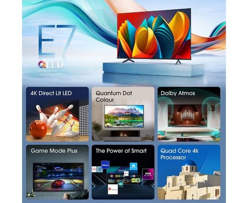 Hisense 75" E7 4K QLED HDR Smart TV | 75E71NQ