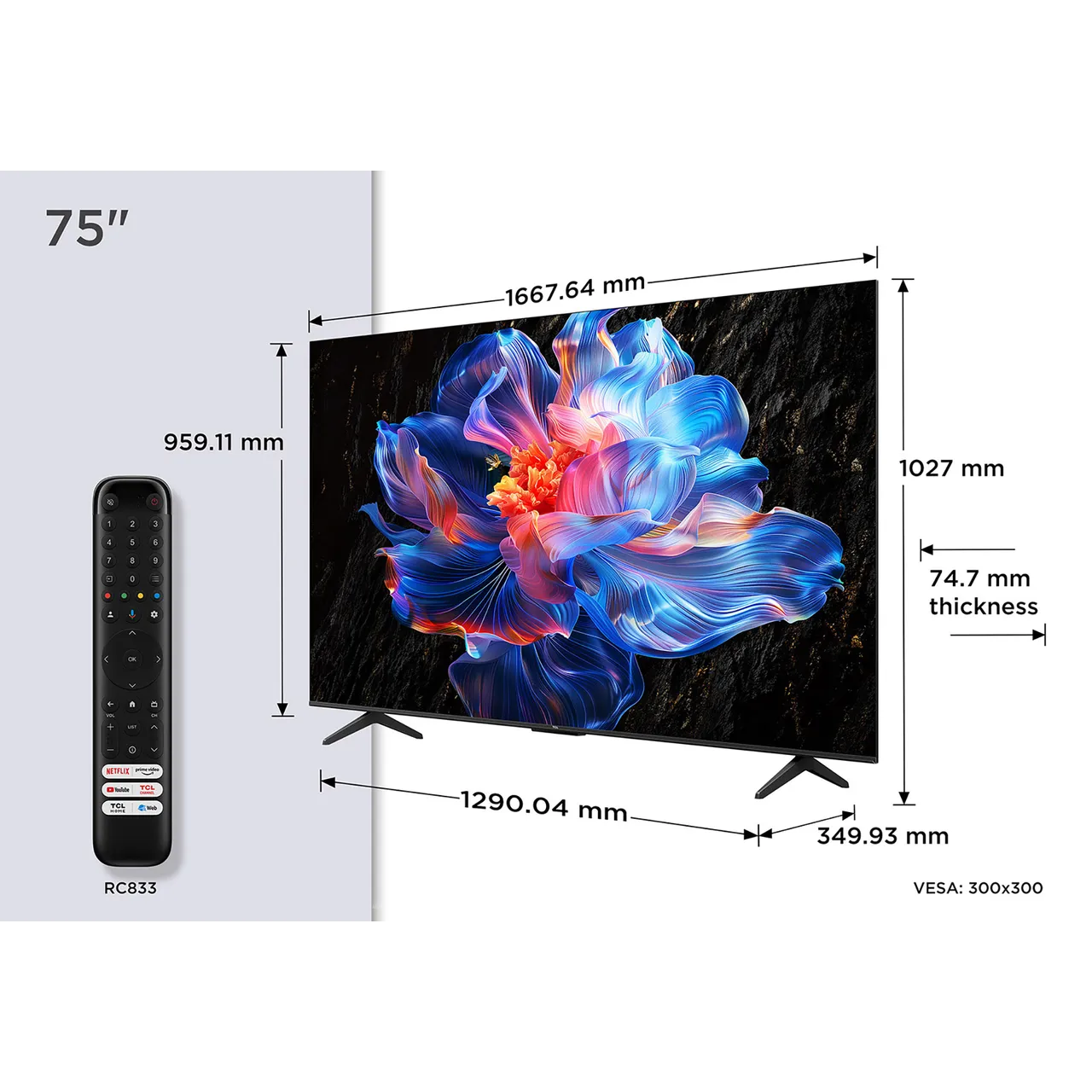 TCL V6C 75" 4K Ultra HD Smart Google TV | 75V6C