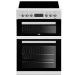 Beko 60cm Double Oven Electric Cooker | KDC653W