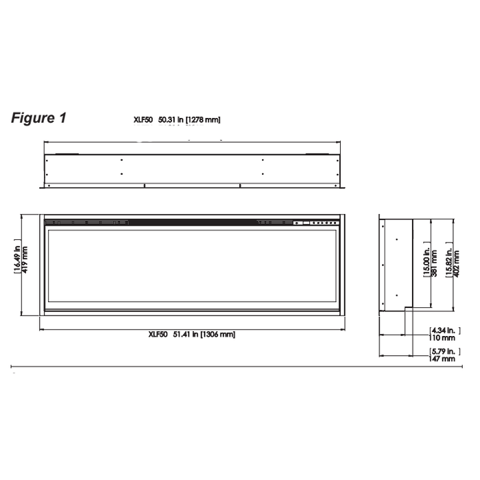 Dimplex 50" Frameless Optiflame | XLF50EU