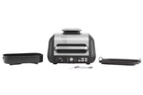 Ninja 3.8L Foodi Max Pro Health Grill, Flat Plate & Air Fryer - Black/Silver | AG651UK