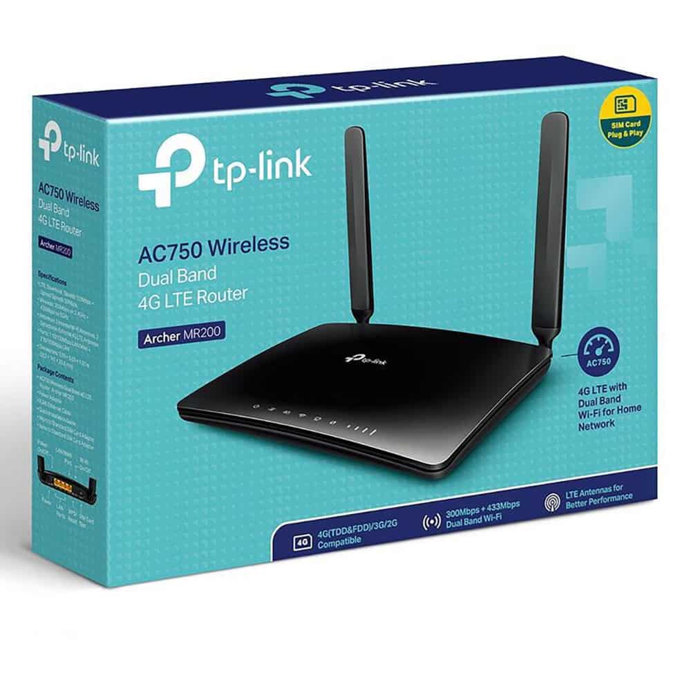 Tp-link wireless 4g lte router ac750 archer mr200 — komponentko