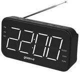 Groove Curve Rechargeable Alarm Clock Radio Black | GVCR02BK