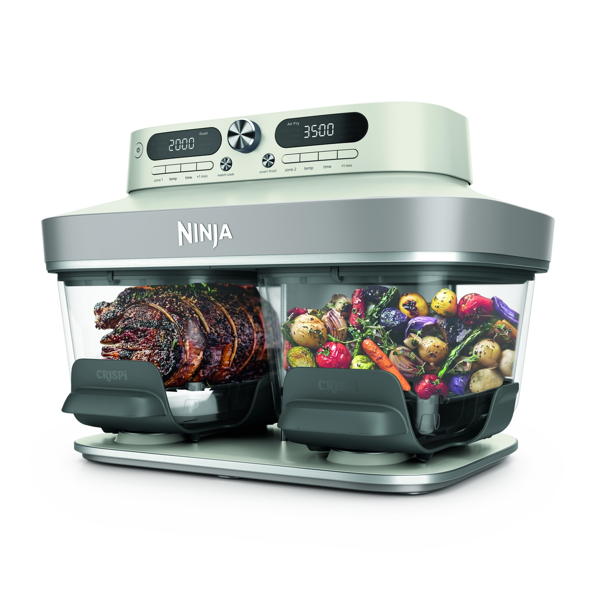 Ninja CRISPi DualZone 8-Function Glass Air fryer - Bone | DD102UKIV2