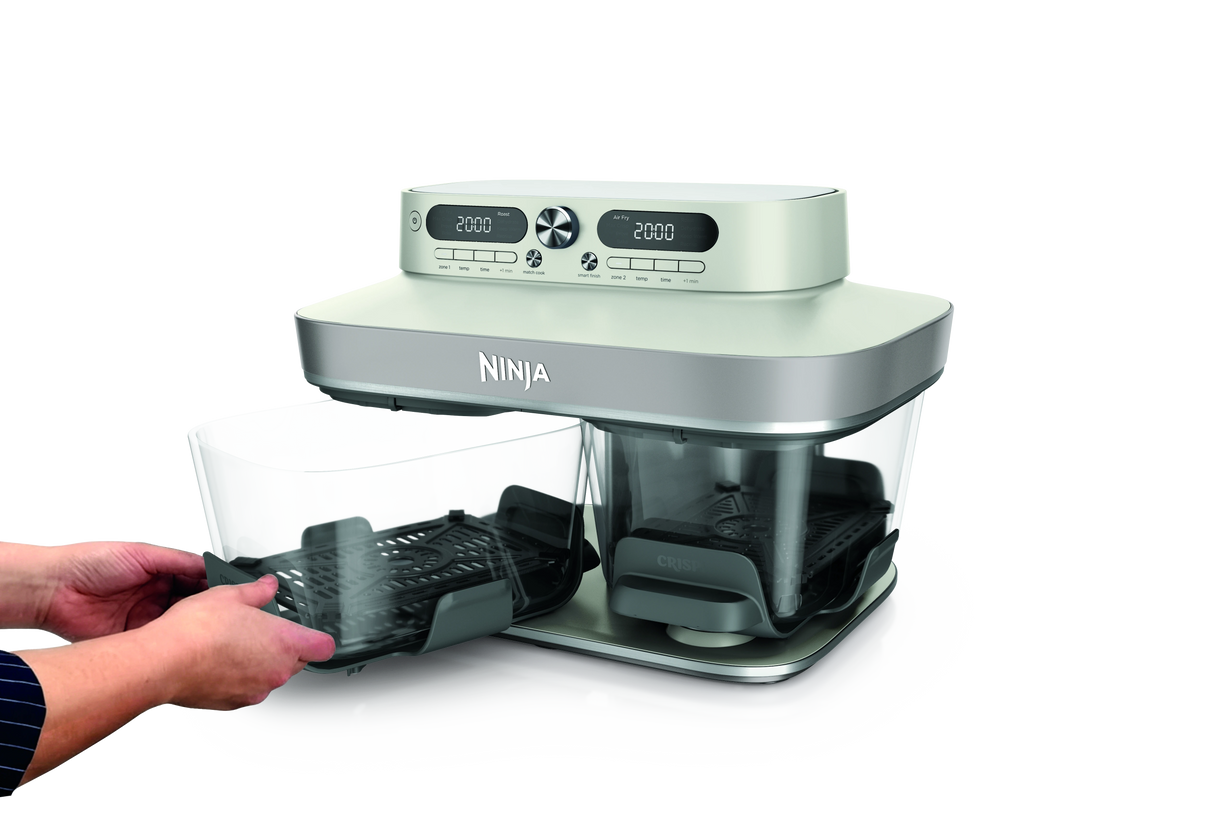 Ninja CRISPi DualZone 8-Function Glass Air fryer - Bone | DD102UKIV2