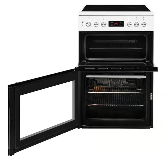 Beko 60cm Double Oven Electric Cooker | KDC653W