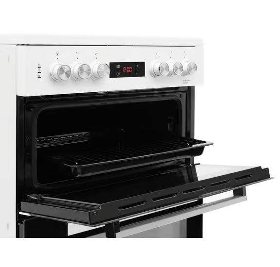 Beko 60cm Double Oven Electric Cooker | KDC653W