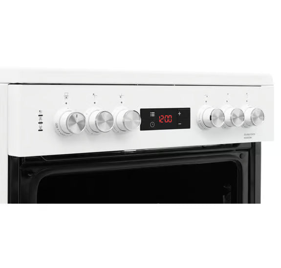 Beko 60cm Double Oven Electric Cooker | KDC653W