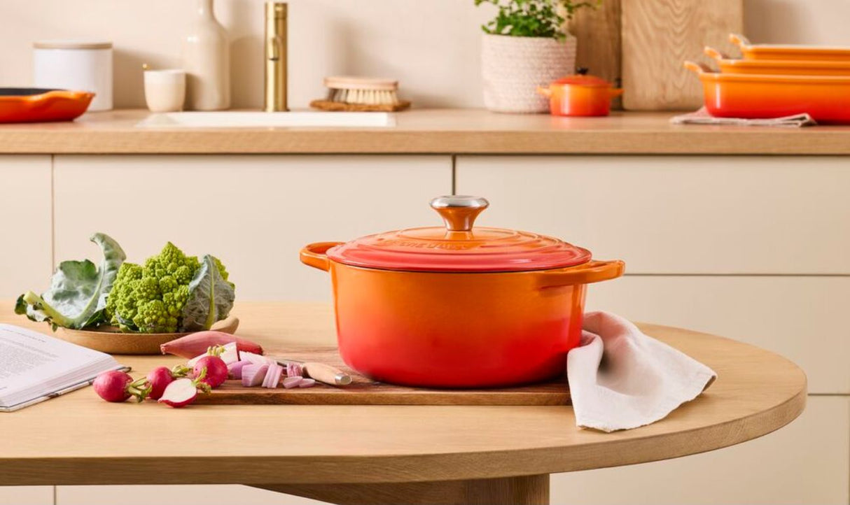 Le Creuset Signature 26cm Cast Iron Round Casserole - Volcanic | 21177260902430