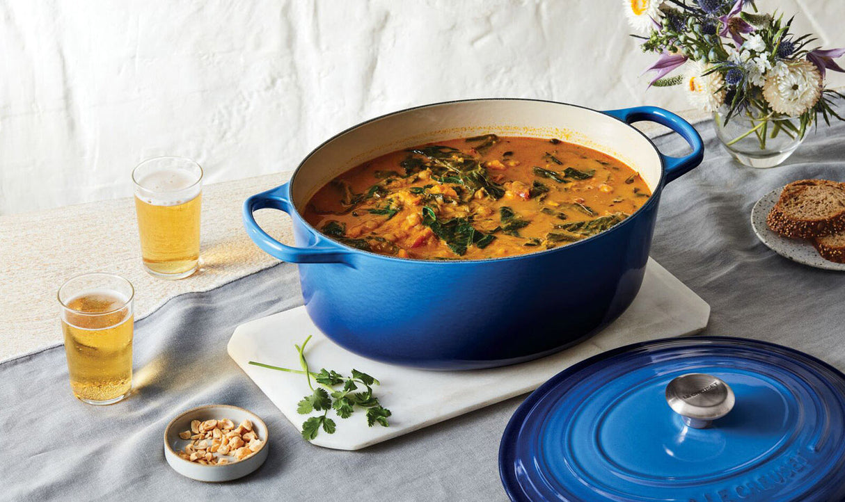 Le Creuset Signature 27cm Cast Iron Oval Casserole - Azure | 21178272202730