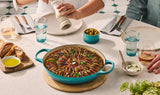 Le Creuset Signature 30cm Cast Iron Shallow Casserole - Bleu Riviera | 21180300994450