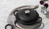 Le Creuset Signature 26cm Cast Iron Shallow Casserole - Satin Black | 21180260002430