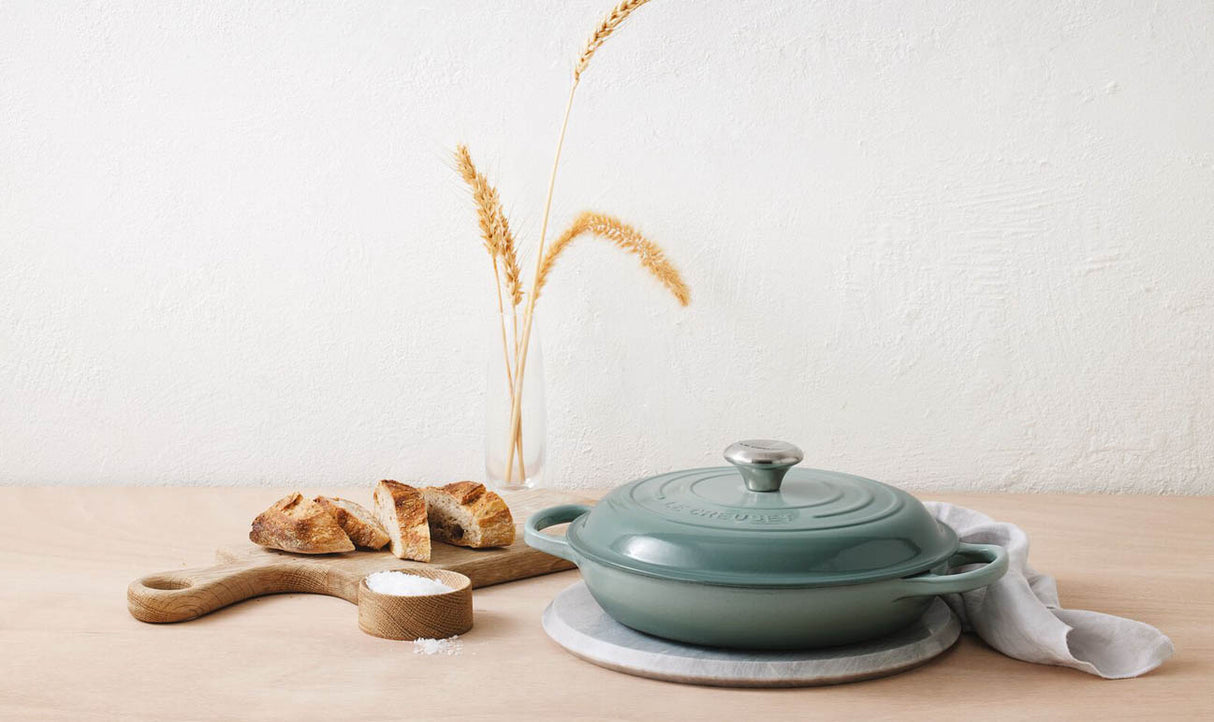 Le Creuset Signature 30cm Cast Iron Shallow Casserole - Sea Salt | 21180307174430