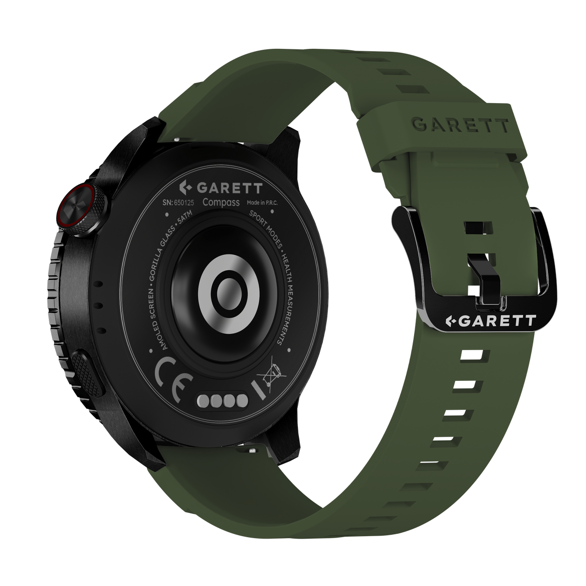 Garett Smartwatch Compass GPS - Green & Black | COMPASS GPS BLACK ST