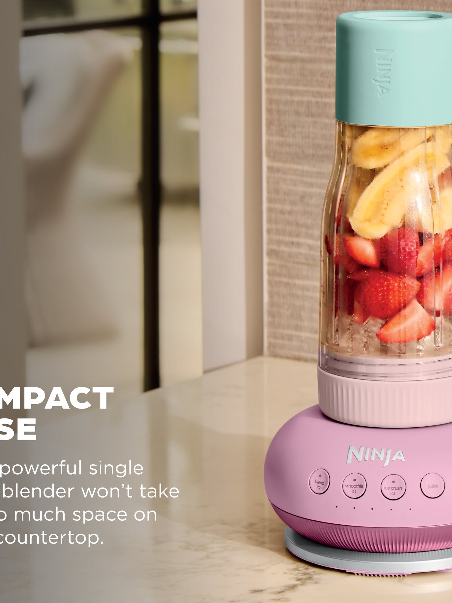 Ninja BlendBoss Tumbler Blender - Pink Peppercorn | DB351UKPK1BRN