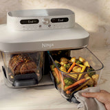 Ninja CRISPi DualZone 8-Function Glass Air fryer - Bone | DD102UKIV2