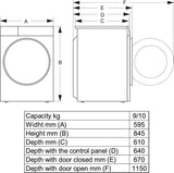 Hisense 5S Freestanding Heat Pump 9kg Tumble Dryer | DH5S902BB