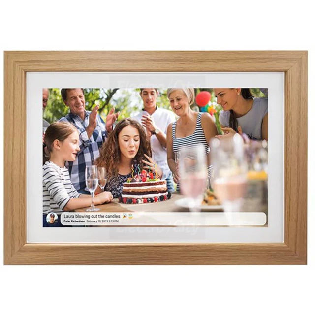 Inov8 10" Smart Digital Photo Frame - Light Oak | DPF1001LMOK