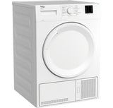 Beko 8kg Condenser Tumble Dryer with Sensor Programmes - White | DTKCE80021W