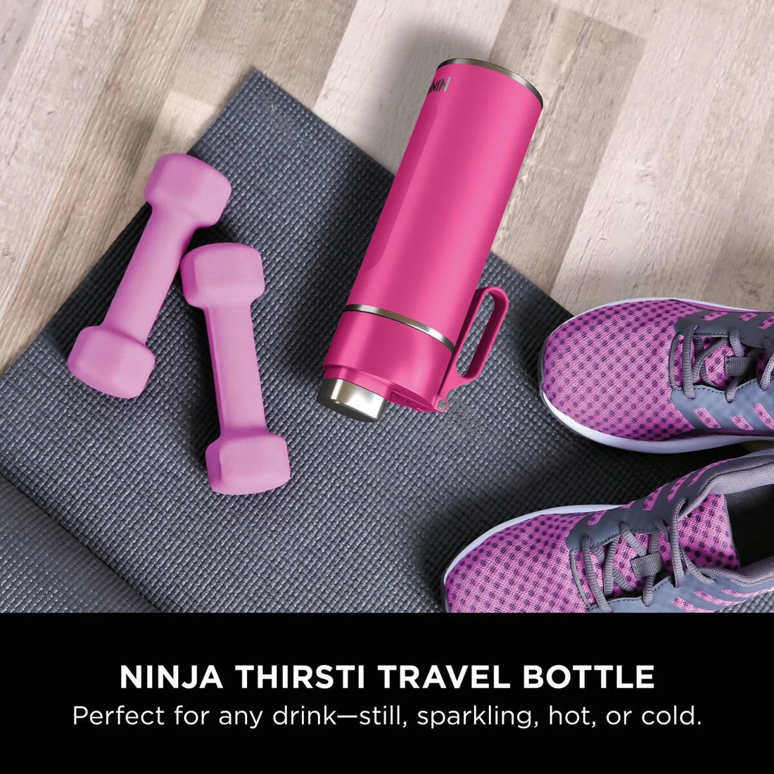 Ninja Thirsti 530 ml Travel Bottle – Hot Pink | DW1801EUUKBP