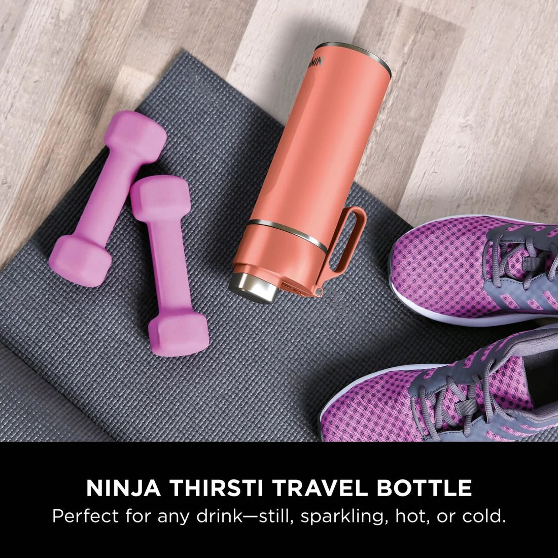 Ninja Thirsti 530 ml Travel Bottle – Coral | DW1801EUUKPE