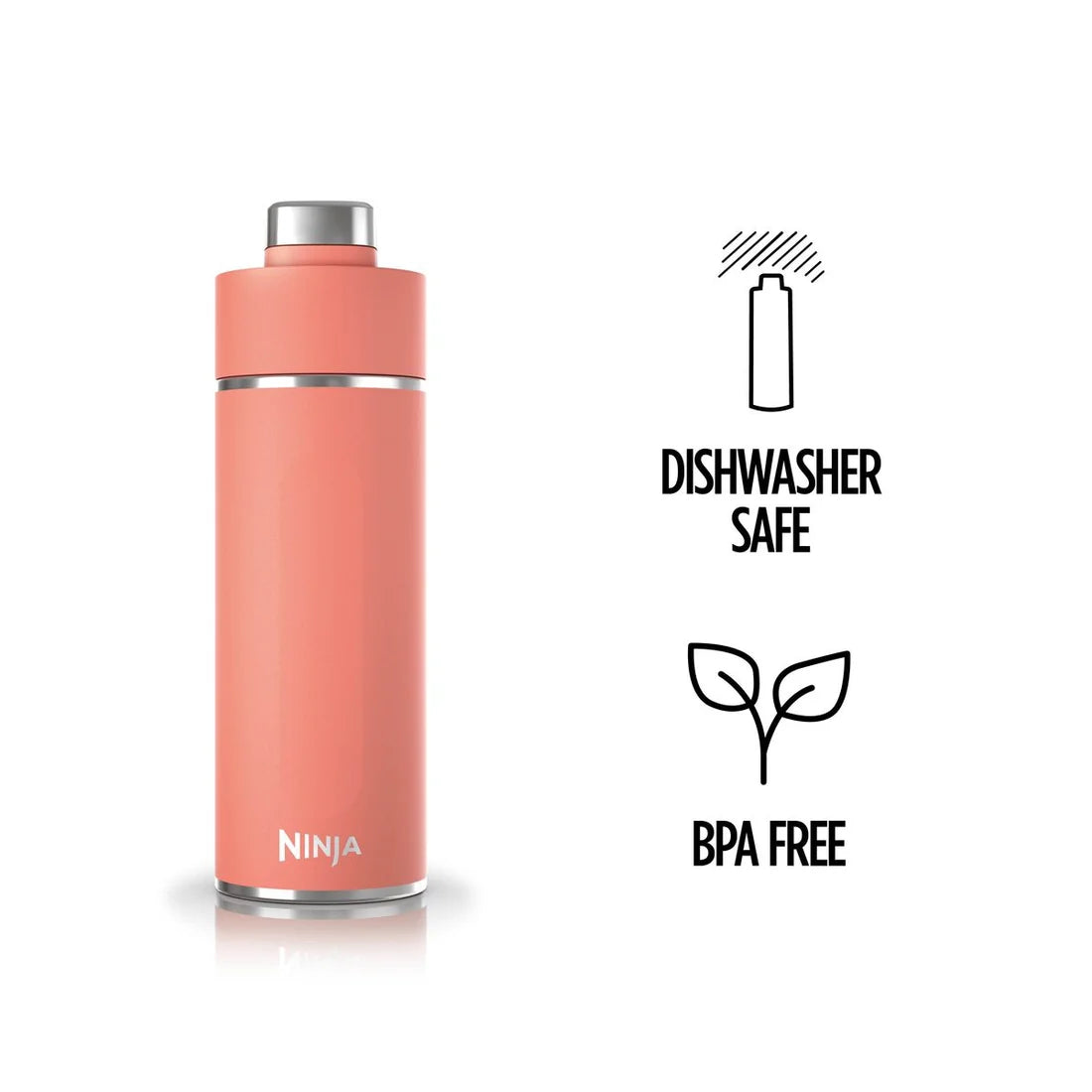 Ninja Thirsti 530 ml Travel Bottle – Coral | DW1801EUUKPE