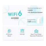 Deco AX3000 Whole Home Mesh WiFi 6 System - 3pk | DECOX503PK