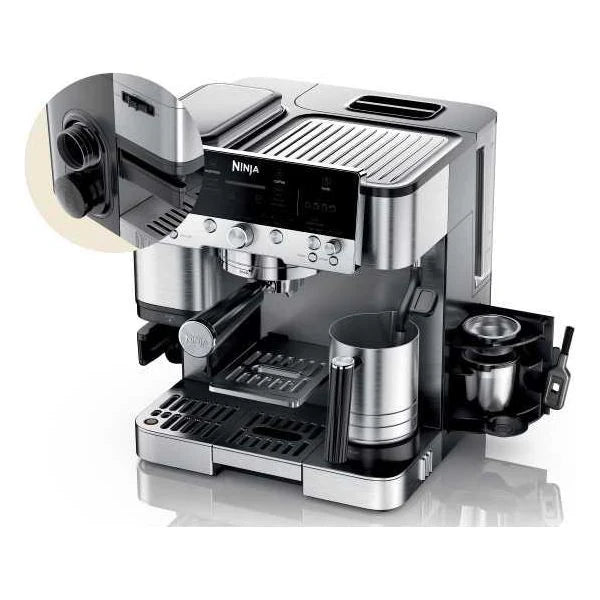 Ninja Luxe Cafe Premier Espresso Machine - Black & Stainless Steel | ES601UK