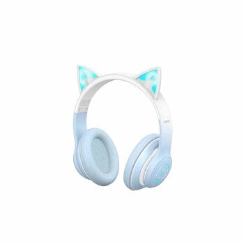 XO Cat Ear Bluetooth Headphone with Colourful Lights - Blue | EXSXO-BE38BLU