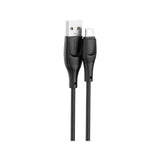 XO Micro 1M 2.4A Zeus Liq. Silic - Black | EXSXO-NB238C1MB