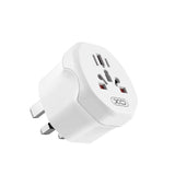 XO UK Visitor Travel Adapter - White | EXSXO-WL23