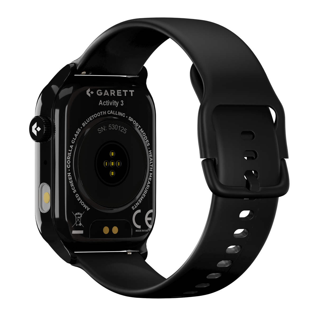 Garett Smartwatch GRC Activity 3 - Black & Green | GRC ACTIVITY 3 BLACK