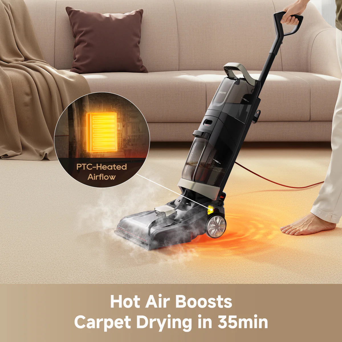 Dreame CU20 Pro Steam Carpet Cleaner | HCU11A