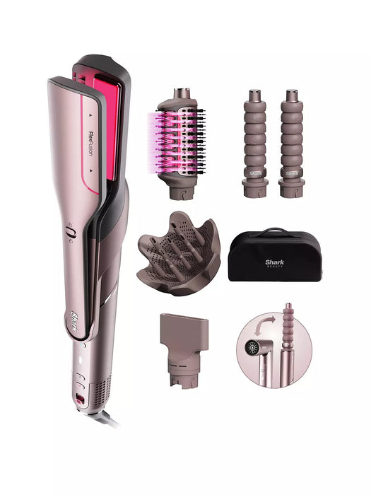 Shark FlexFusion Straight 5-in-1 Air Styler & Dryer & Ceramic Straightener with Case HD652SUK