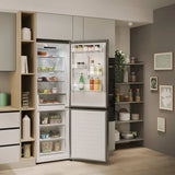 Hoover H-Combi 300 Freestanding Fridge Freezer - Silver | HONCQ2T618EXK