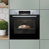 Bosch Series 4 Built-in oven with added steam function 60cm - Black | HQA574BS3B