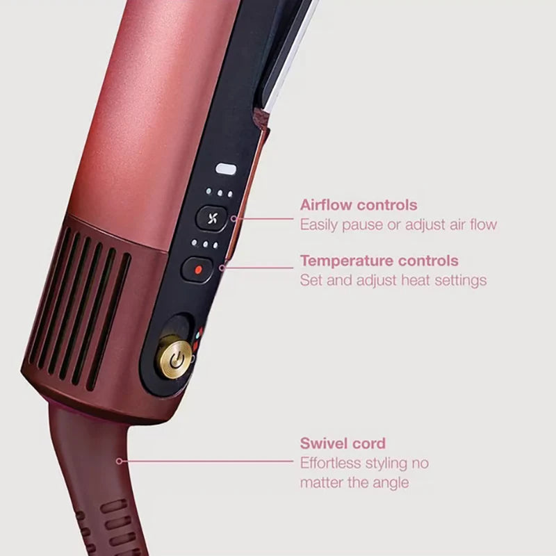 Shark SilkiPro Wet-To-Dry Ceramic Hair Straightener - Rose Petal | HT401UKPK