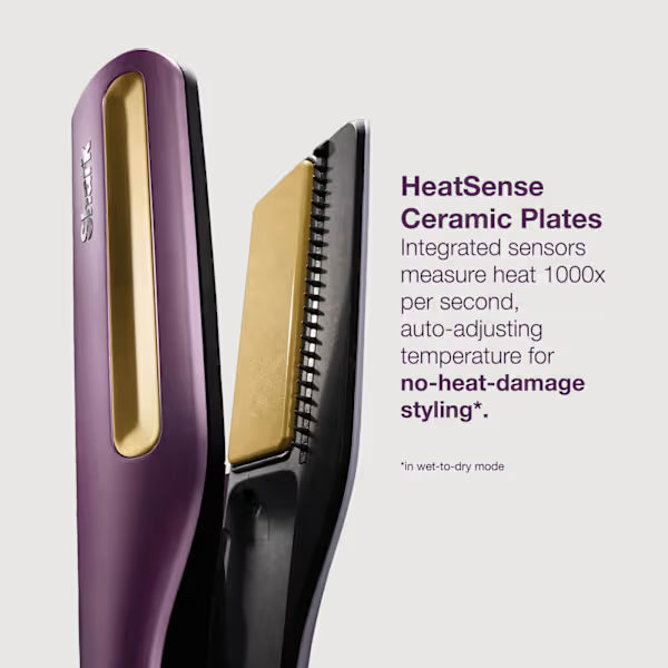 Shark SilkiPro Straight Hair Straightener & Dryer - Plum Satin | HT401UKPU