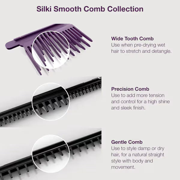 Shark SilkiPro Straight Hair Straightener & Dryer - Plum Satin | HT401UKPU