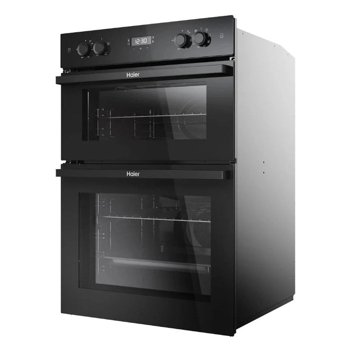 Haier Series 2 Built In Double Oven with Steam Black HWO9M2M5B