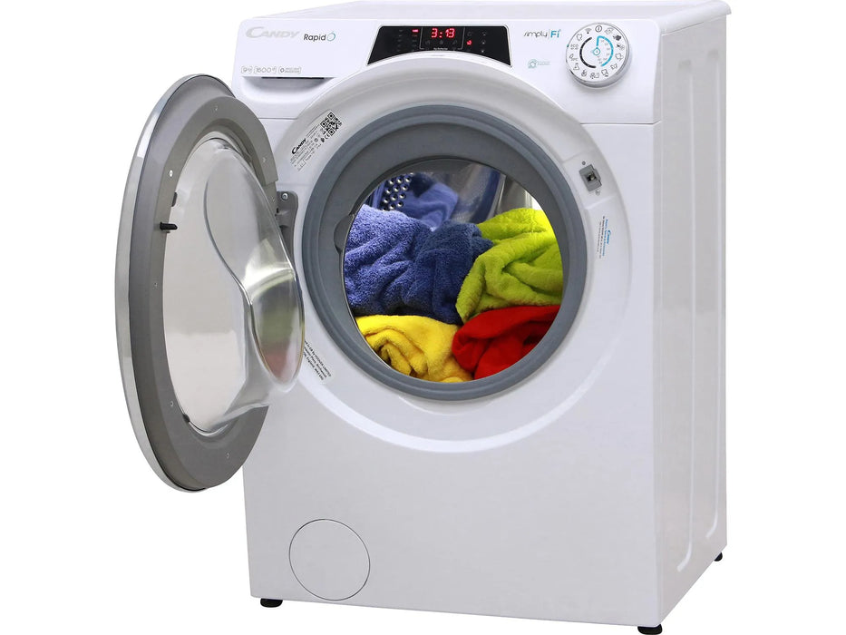 Candy 9KG 1600 Spin Washing Machine White RO1696DWMCE/1-80