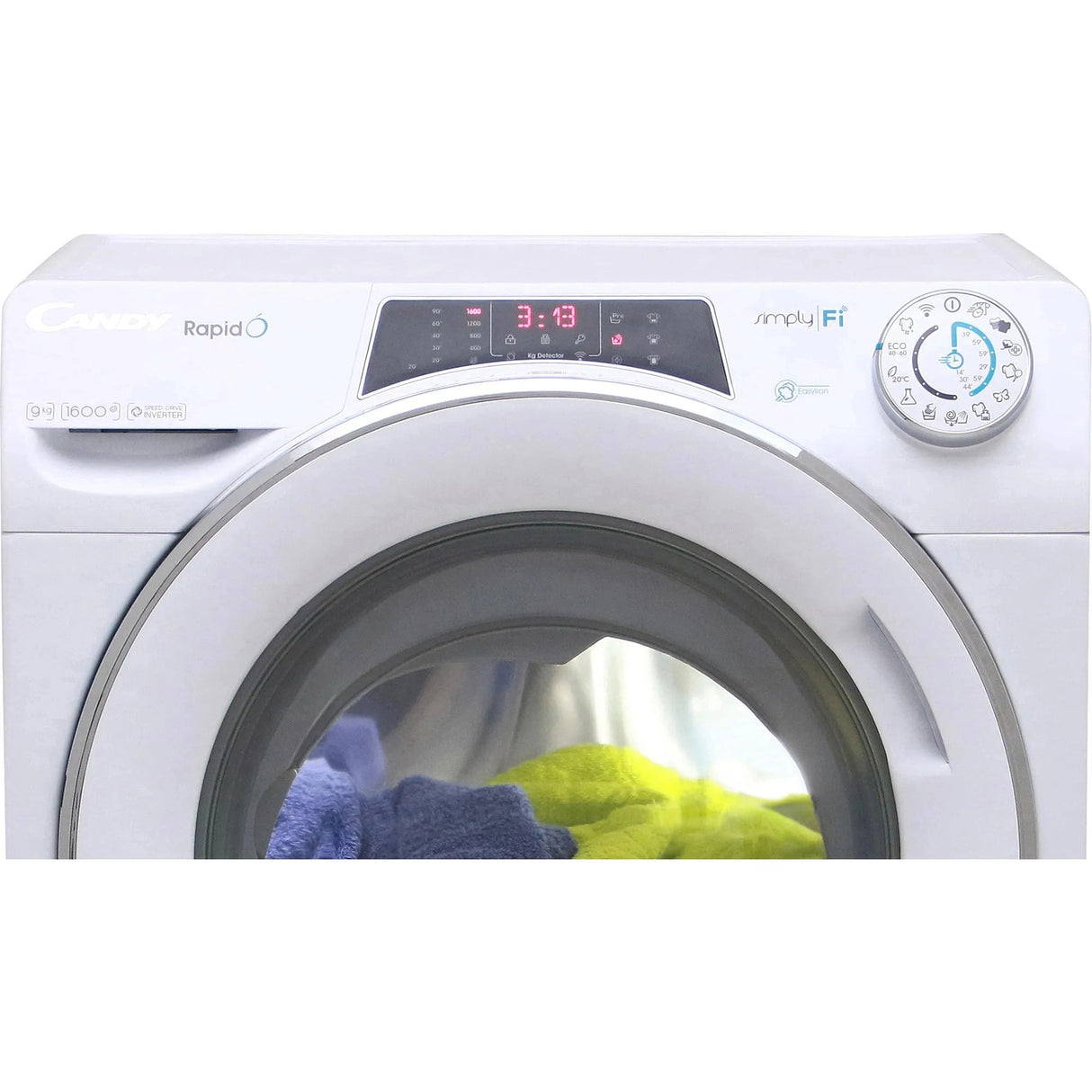Candy 9KG 1600 Spin Washing Machine White RO1696DWMCE/1-80