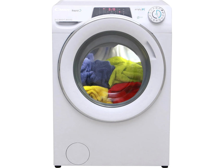 Candy 9KG 1600 Spin Washing Machine White RO1696DWMCE/1-80