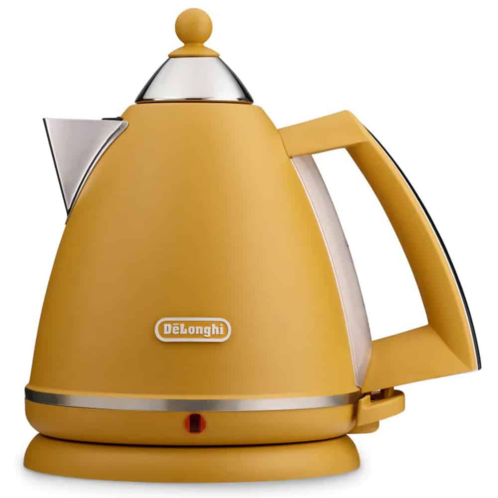 DeLonghi Argento Silva 1.7L Kettle Yellow KBX3016.Y Callaghans Electrical IE