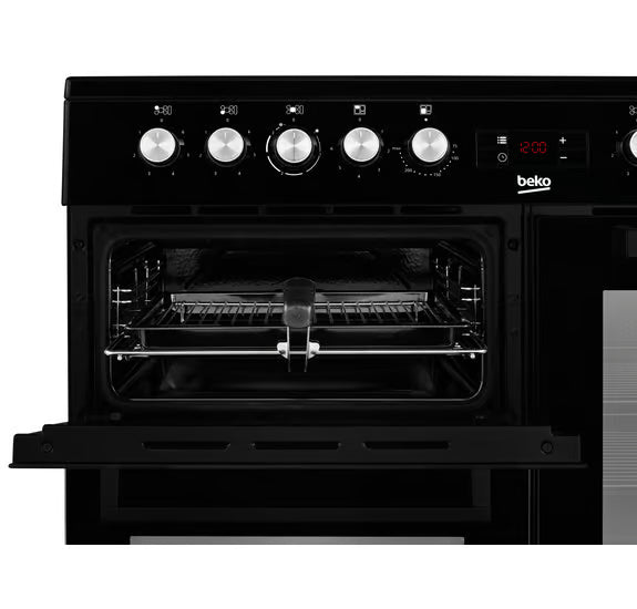 Beko 100cm Range Cooker Ceramic - Black | KDVC100K