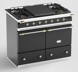 Lacanche Cluny Classic 100cm Wide Dual Fuel Range Cooker - Black & Brass | LCF1052GCT